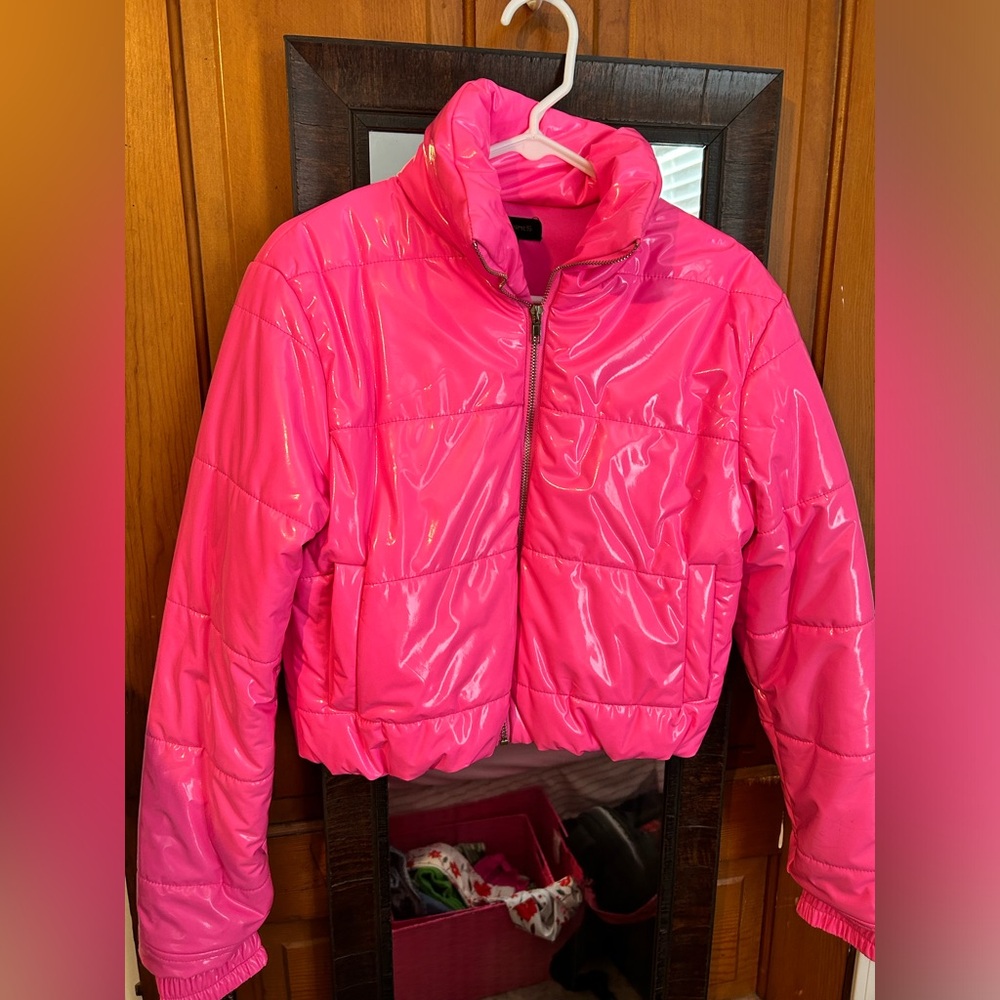 Pink Crop Coat